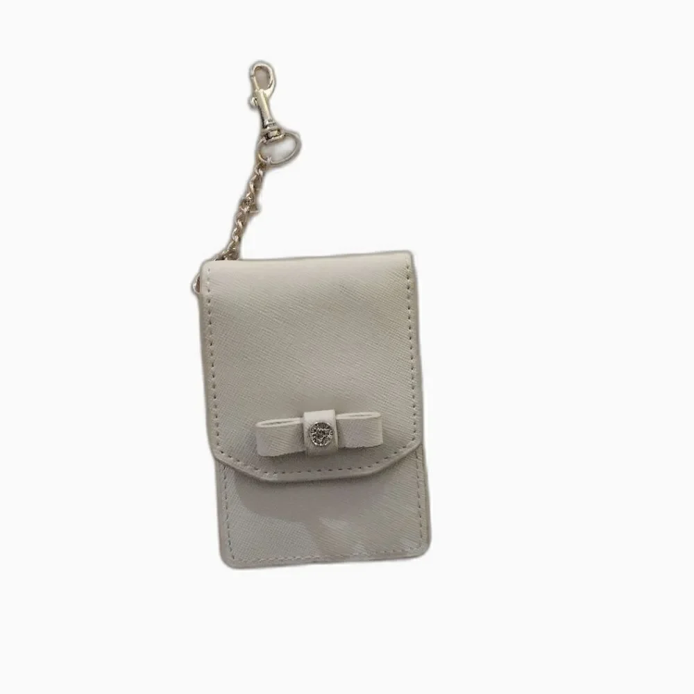 Anne Klein cream wallet keychain